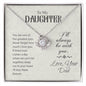 For My Daughter Love Knot Necklace