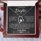 To My Beautiful Daughter - A Remarkable Blessing - Forever Love Necklace