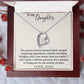 To My Daughter - I Promise to Loving You - Forever Love Necklace