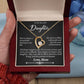 To My Beautiful Daughter - A Remarkable Blessing - Forever Love Necklace