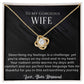 To My Gorgeous Wife - Thankful For You - Love Knot Necklace