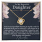 To my beautiful daughter - An incredible blessing - Love Knot Necklace
