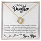 To My Daughter - Happiness You Bring Me - Love Knot Necklace