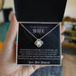 To My Gorgeous Wife - Thankful For You - Love Knot Necklace