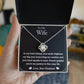 To My Wife - In My Heart - Love Knot Necklace