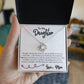 To My Daughter - Happiness You Bring Me - Love Knot Necklace