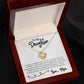 To My Daughter - Happiness You Bring Me - Love Knot Necklace