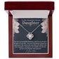To my beautiful bonus daughter - An incredible blessing - Love Knot Necklace