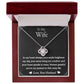 To My Wife - In My Heart - Love Knot Necklace