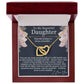 To My Beautiful Daughter - My Most Precious Gift - Interlocking Hearts Necklace