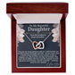 To My Beautiful Daughter - My Most Precious Gift - Interlocking Hearts Necklace