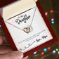 To My Daughter - Star...Of My Heart - Interlocking Heart Necklace