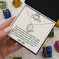 To My Beautiful Daughter - Loving You - Forever Love Necklace