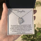 To My Daughter - I Promise to Loving You - Forever Love Necklace