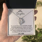 To My Beautiful Daughter - Loving You - Forever Love Necklace