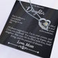 To My Beautiful Daughter - A Remarkable Blessing - Forever Love Necklace