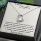 To My Daughter - I Promise to Loving You - Forever Love Necklace