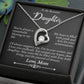 To My Beautiful Daughter - A Remarkable Blessing - Forever Love Necklace