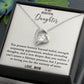 To My Beautiful Daughter - Loving You - Forever Love Necklace