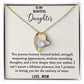 To My Beautiful Daughter - Loving You - Forever Love Necklace