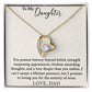 To My Daughter - I Promise to Loving You - Forever Love Necklace