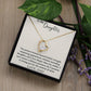 To My Daughter - I Promise to Loving You - Forever Love Necklace