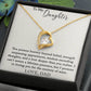 To My Daughter - I Promise to Loving You - Forever Love Necklace